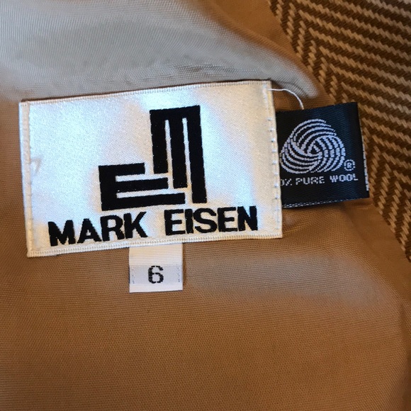 Mark Eisen size 6 wool and leather jacket USA - Picture 10 of 15